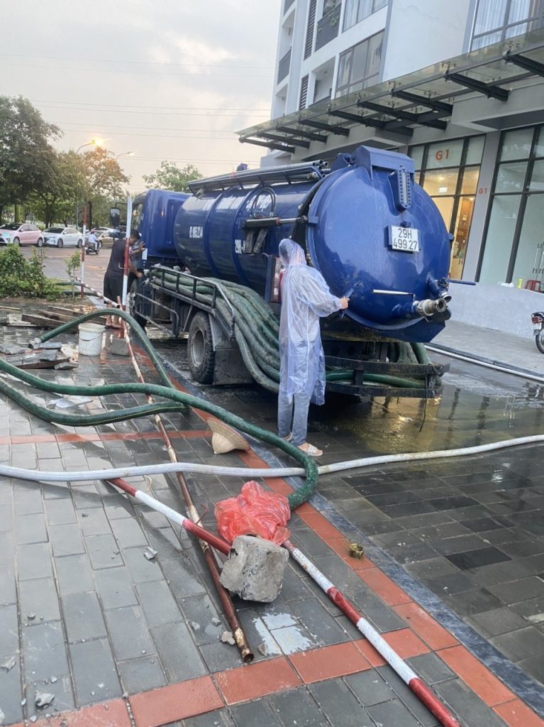 hút bể phốt tại ba đình